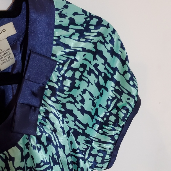 Vertigo Paris Teal Animal Print Casual Dress - Picture 6 of 9